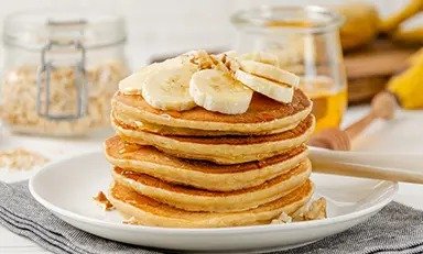 Panqueques de avena y banana